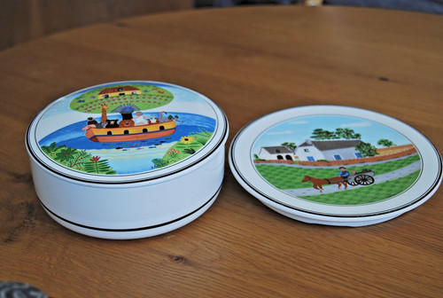 Barattolo porcellana villeroy - porcellana,